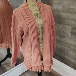 Dreamer By Debut Coral Cable Knit Cardigan